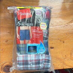 Hanes Men's Tagless Boxers - Multicolor Plaid